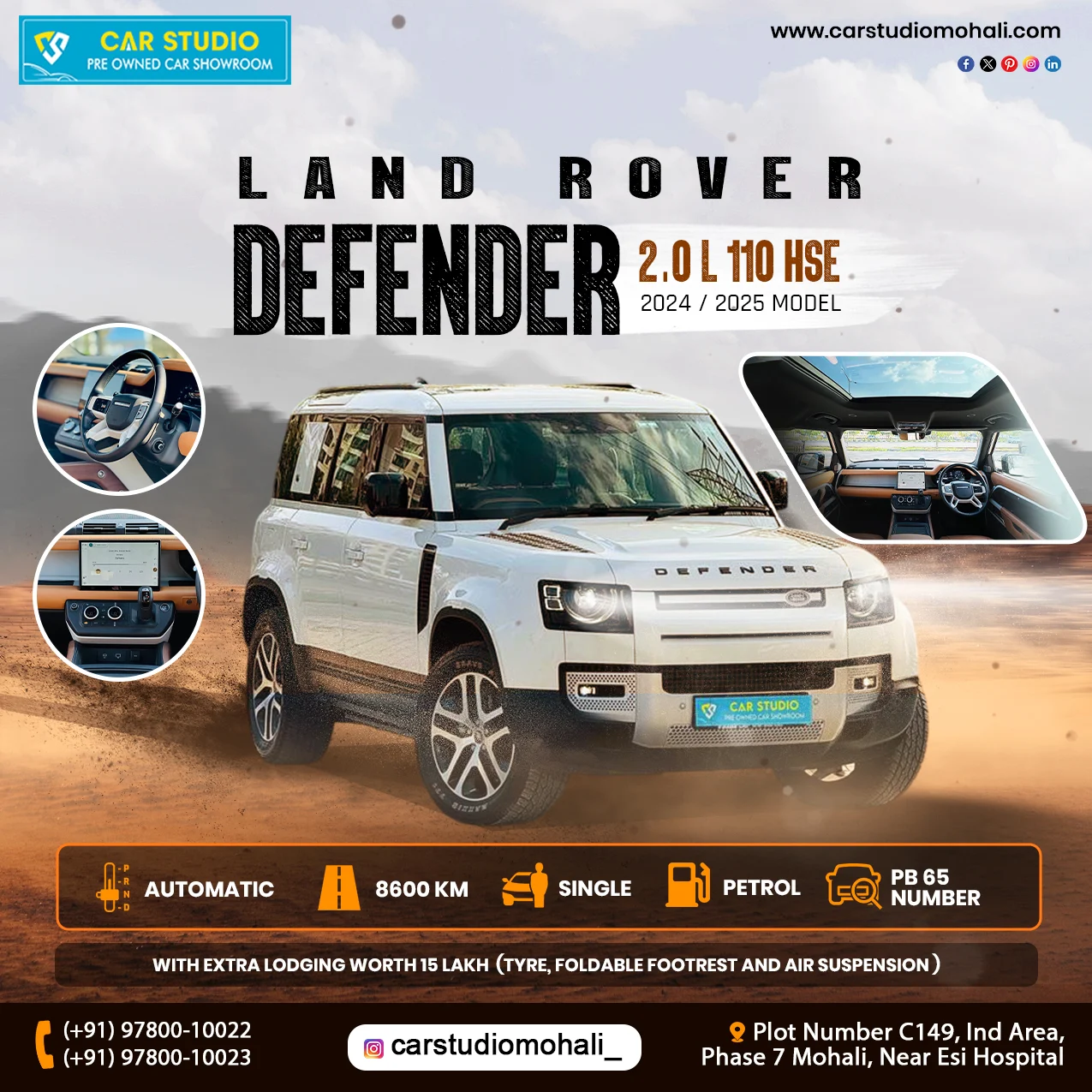 Defender Car Price Delhi